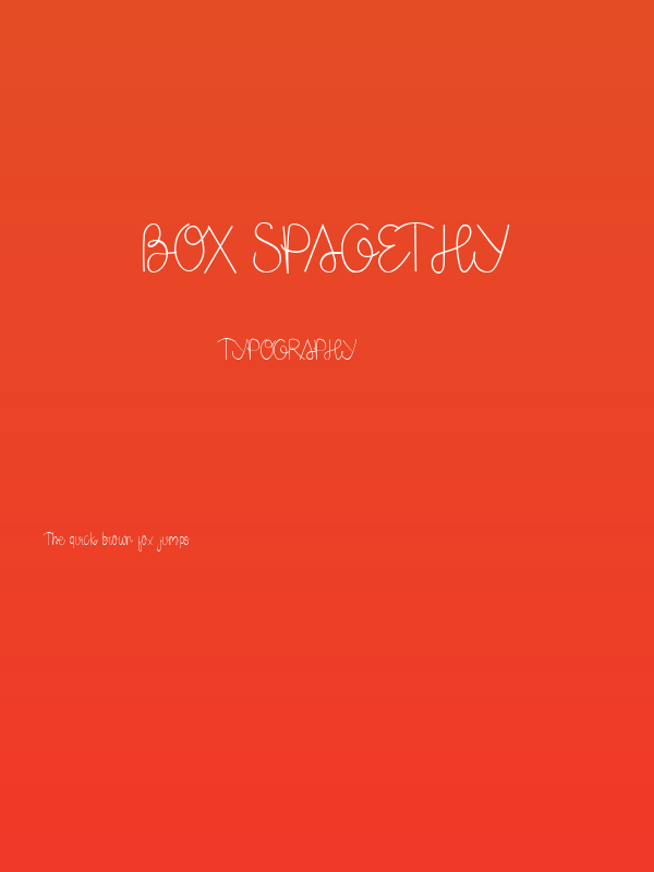 Box Spagethy Poster