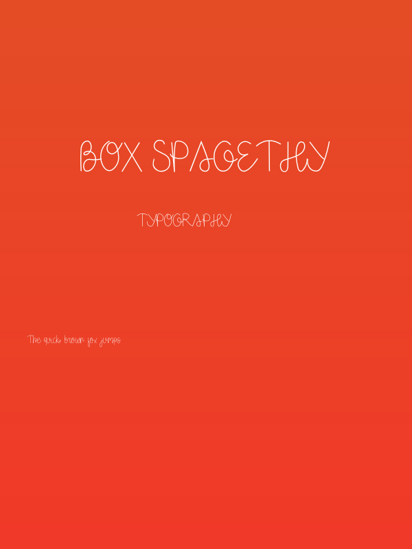 Box Spagethy Poster