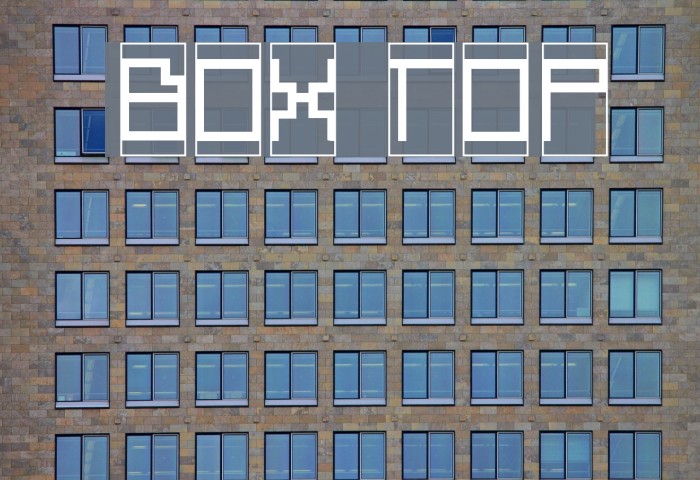 Box Top Font examples