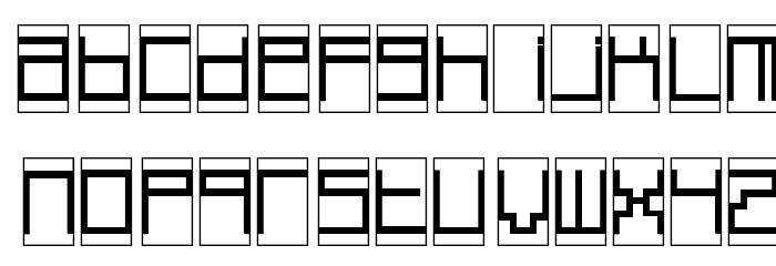 Box Top Font LOWERCASE