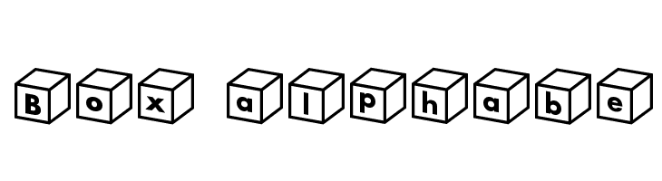 Box alphabe  フリーフォントのダウンロード