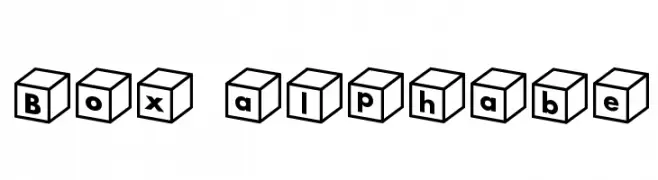 Box alphabe  免费字体下载