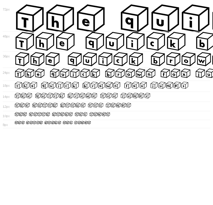 Box alphabe Waterfall