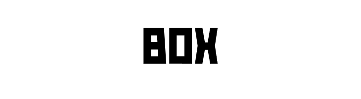 Box  font caratteri gratis