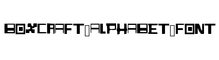 BoxCraft_Alphabet_Font  フリーフォントのダウンロード