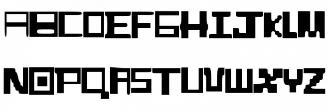 BoxCraft_Alphabet_Font フォント 大文字