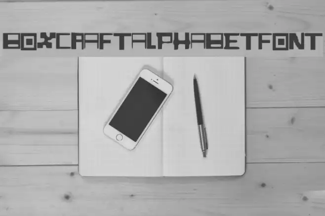 BoxCraft_Alphabet_Font Example 1