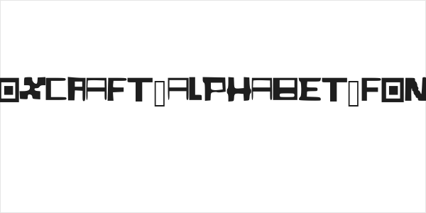 BoxCraft_Alphabet_Font Logo