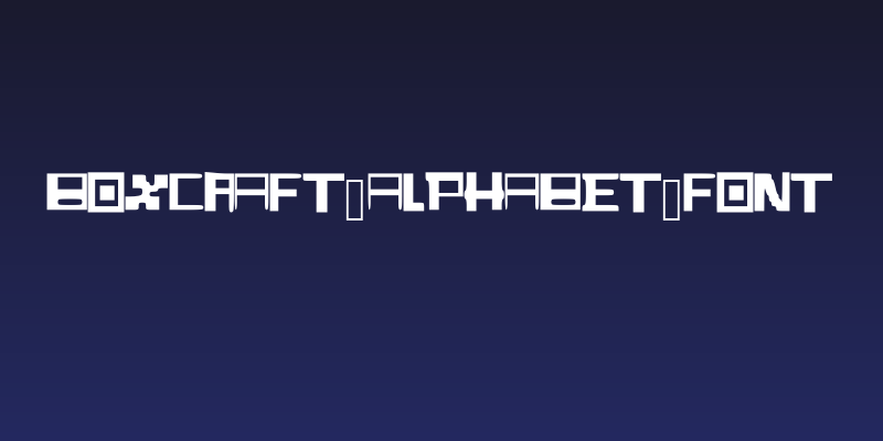 BoxCraft_Alphabet_Font Social Header