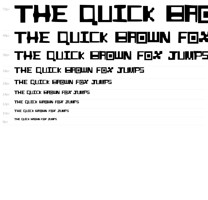 BoxCraft_Alphabet_Font Waterfall