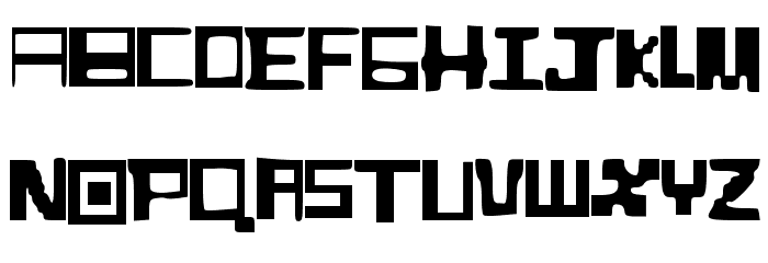 BoxCraft_Alphabet_Font Font LOWERCASE