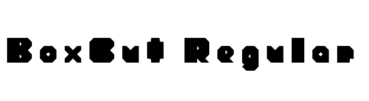 BoxCut Regular  Descarca Fonturi Gratis