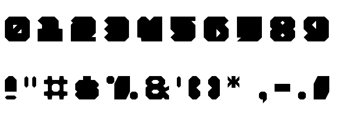 BoxCut Regular Font Alte caractere