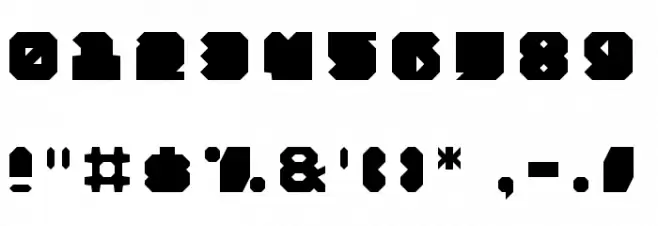 BoxCut Regular Font Alte caractere