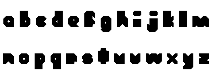 BoxCut Regular Font Litere mici