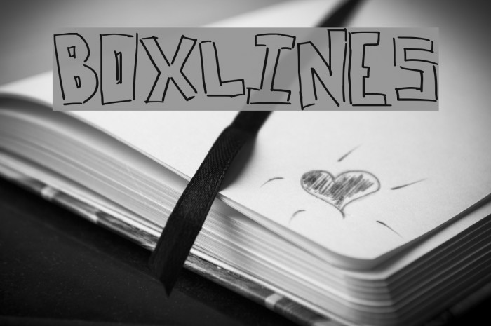 BoxLines Font examples