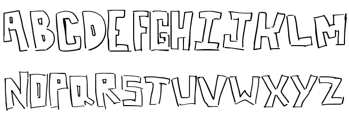 BoxLines Font LOWERCASE