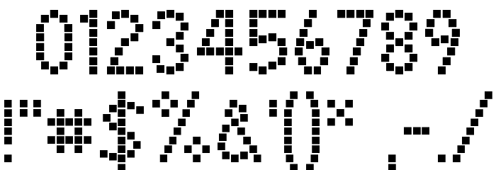 BoxOnBox Normal Font OTHER CHARS