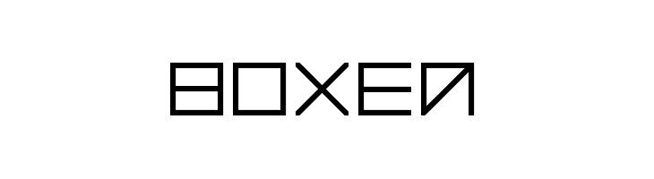 Boxed Font