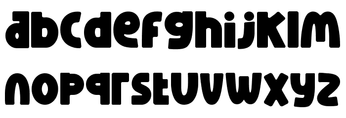 Boxer Punch Font LOWERCASE