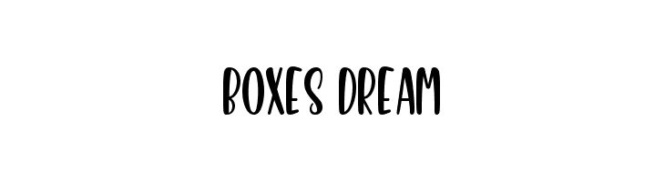 Boxes Dream  font caratteri gratis
