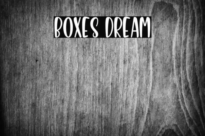 Boxes Dream Font examples