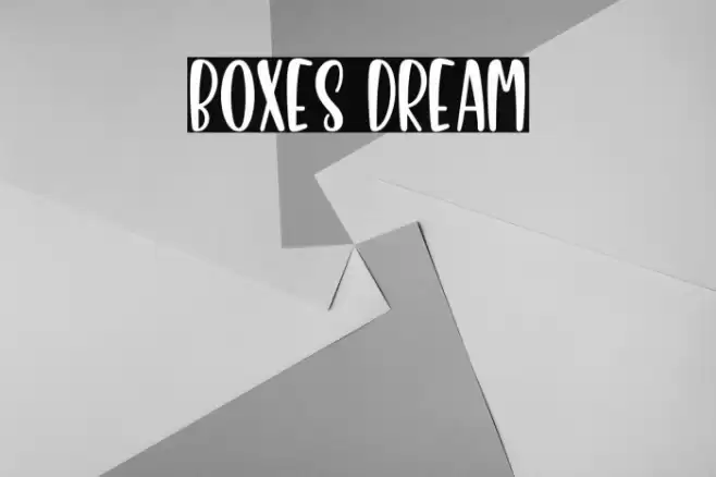 Boxes Dream Font examples