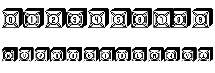 Boxes Extravagant Regular Font OTHER CHARS