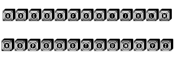 Boxes Fancy Regular Font Alte caractere