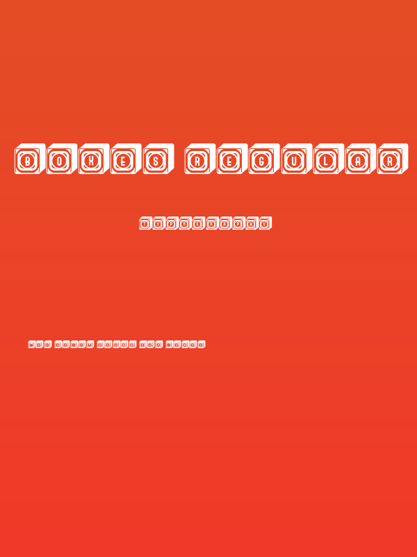 Boxes Regular Poster