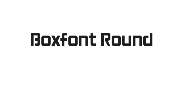 Boxfont Round Logo