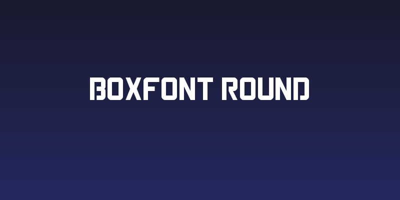 Boxfont Round Social Header