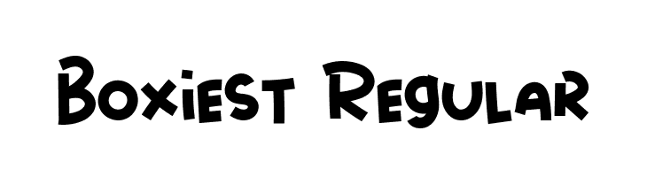 Boxiest Regular  لخطوط تنزيل