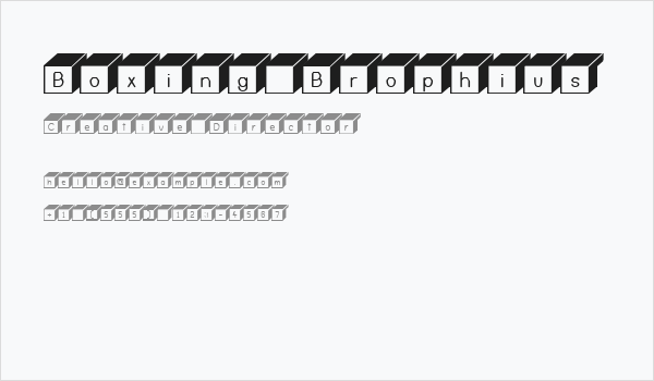 Boxing Brophius Business Card