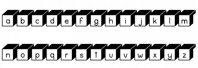 Boxing Brophius Font Litere mici