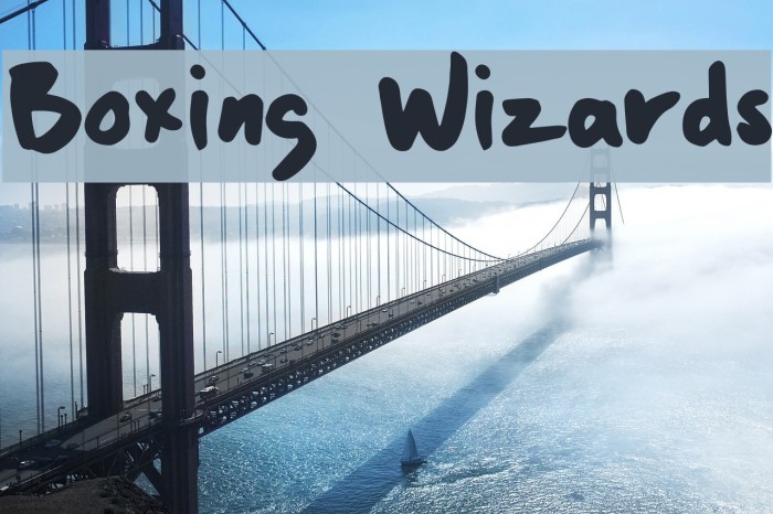Boxing Wizards Font examples