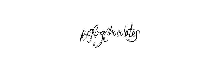 BoxingChocolates Шрифта