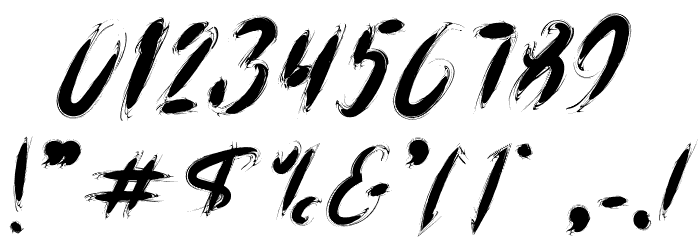 BoxingdragonRegular Font OTHER CHARS