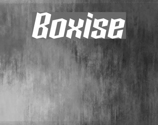 Boxise Schriftart examples