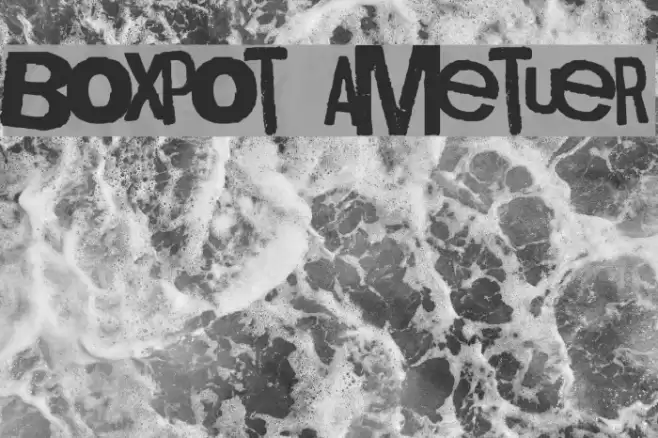 Boxpot Ametuer Font examples