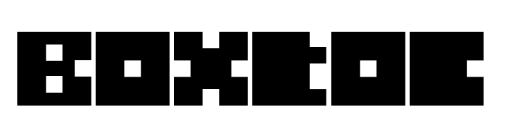 Boxtoc  フリーフォントのダウンロード