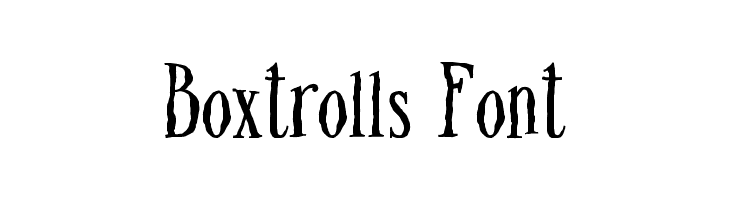 Boxtrolls Font  Frei Schriftart Herunterladen