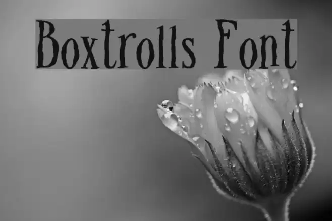 Boxtrolls Font Font examples