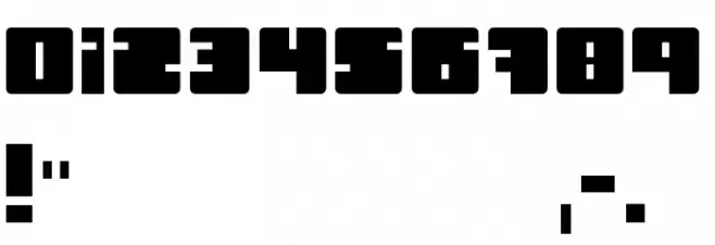 Boxy Font OTHER CHARS