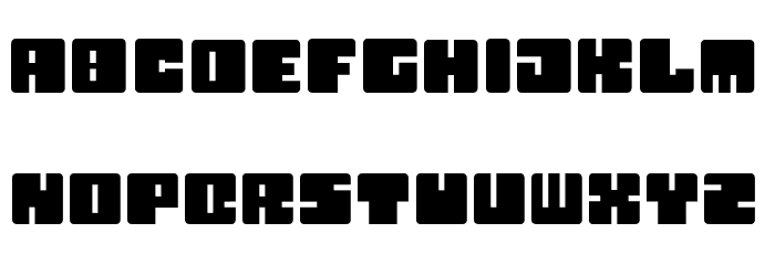Boxy Font LOWERCASE