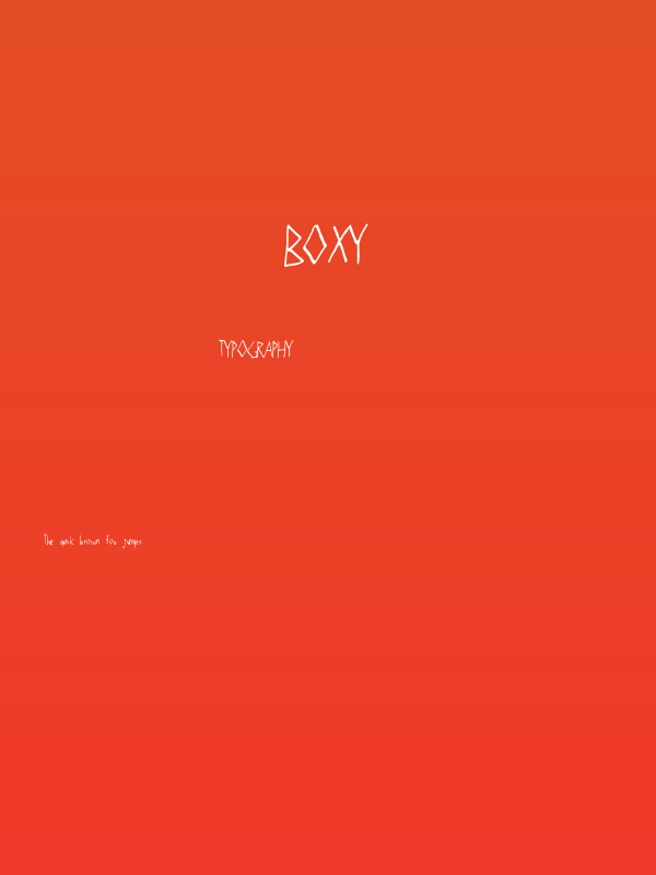 Boxy Poster