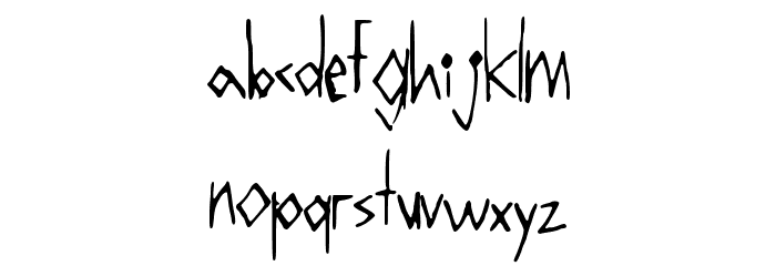 Boxy Schriftart Kleinbuchstaben