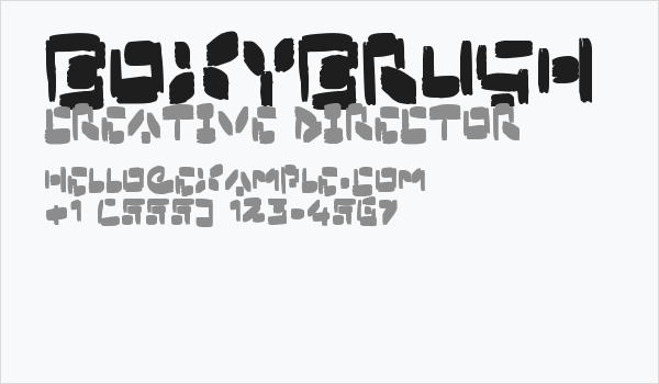 Boxybrush Business Card