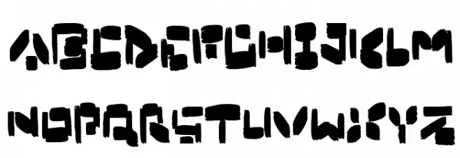 Boxybrush 字体 小写