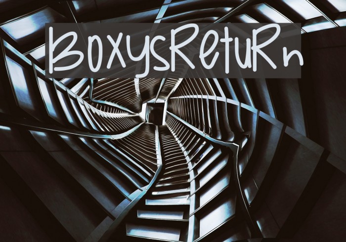 BoxysReturn Font examples